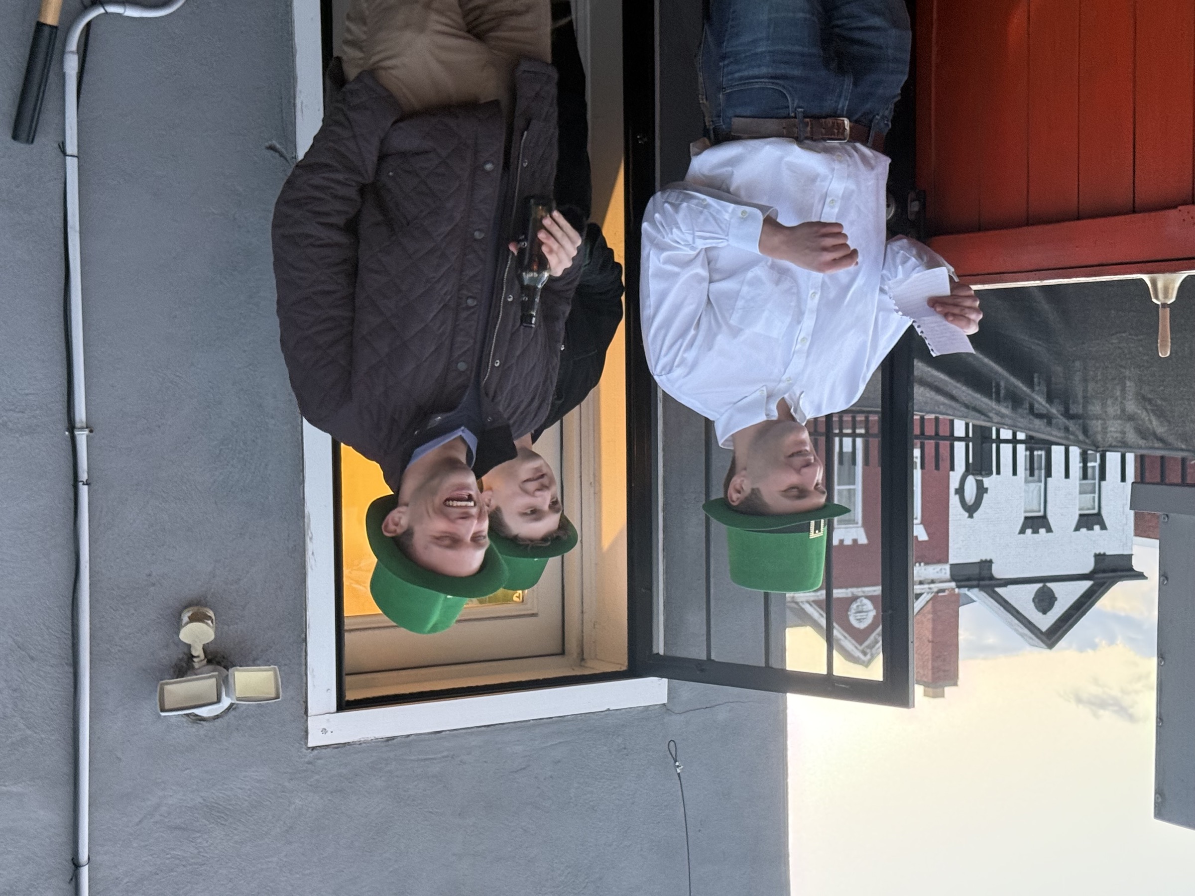 Joe Pitts celebrating St. Patrick's Day with friends